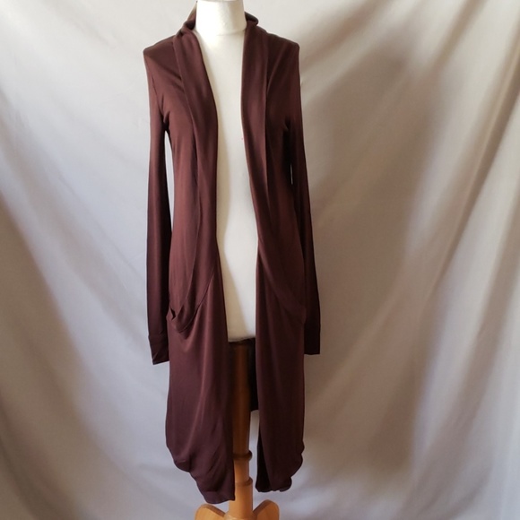 Vertigo Paris Sweaters - New Vertigo Paris Long Brown Sweater with Pockets